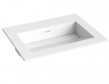 Praustuvas 60 cm corian be skylės maišytuvui 